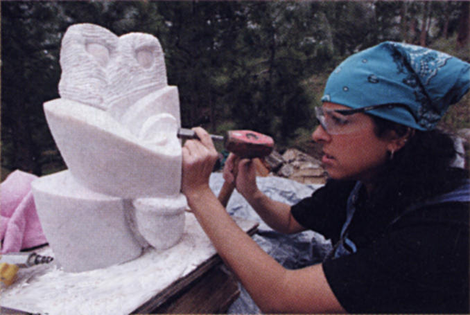 Alison Working on Love Vessel